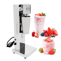 180W 650ML Commercial Milk Shake Machine Stainless Steel Milkshaker Machine 18000rpm Milk Cream Mixer
