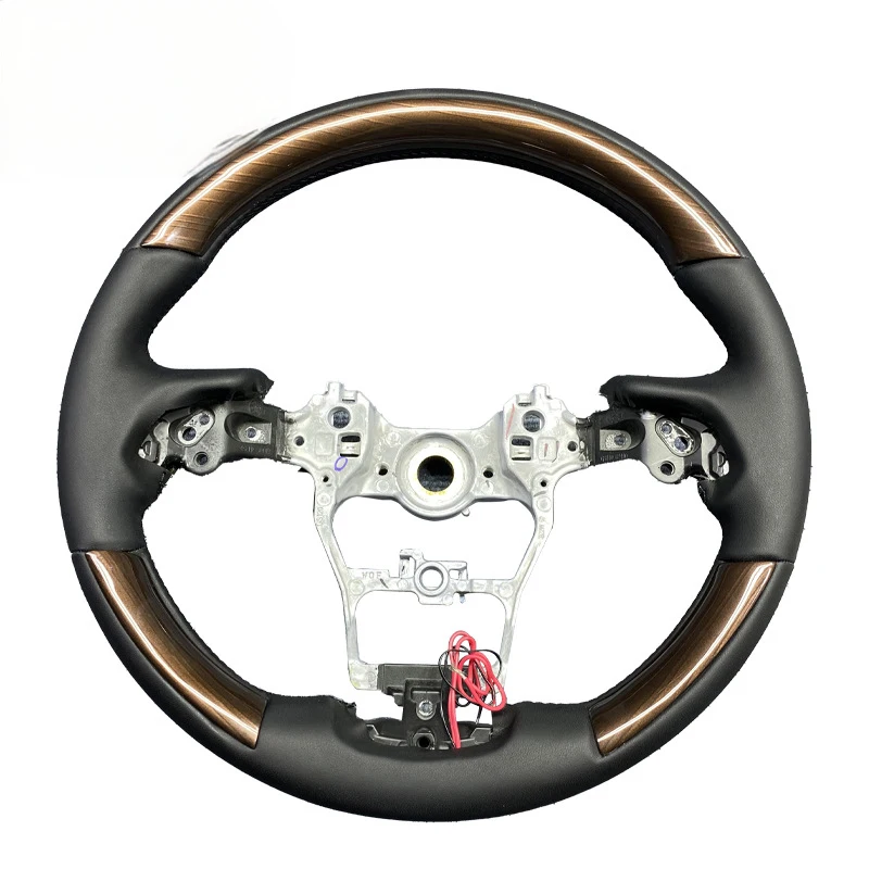 Suitable for Toyota Sienna, Granvia, Highlander wood-carbon fiber steering wheel modification view 4
