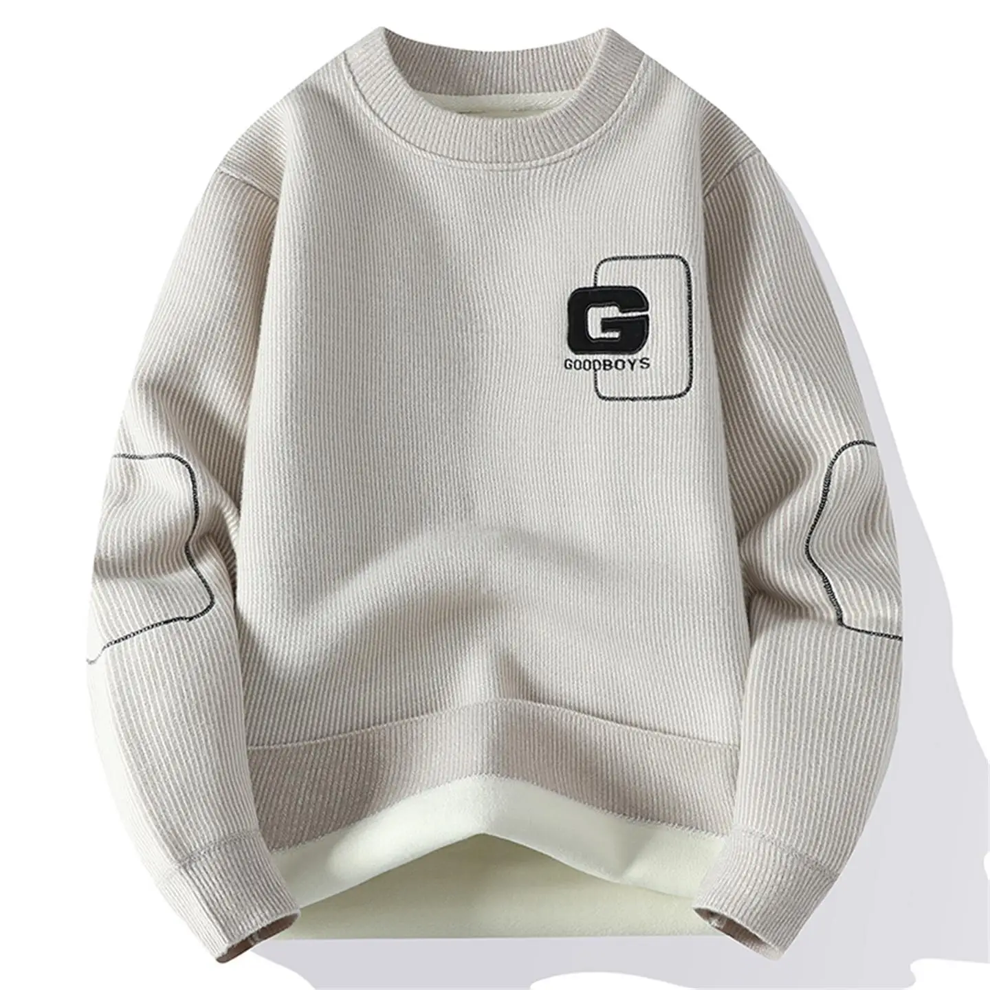 

Men's Fce Lined Knitted Sweater Thi Warm Autumn Winter Sle Inteated Design Faionable Trendy Urban Casual Long S...