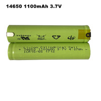3.7V 14650 Battery with soldering tabs For SOOCAS V1 V2 X3 X3U X5 D2 D3 Sonic Electric Toothbrush led flashlight walkie talkie