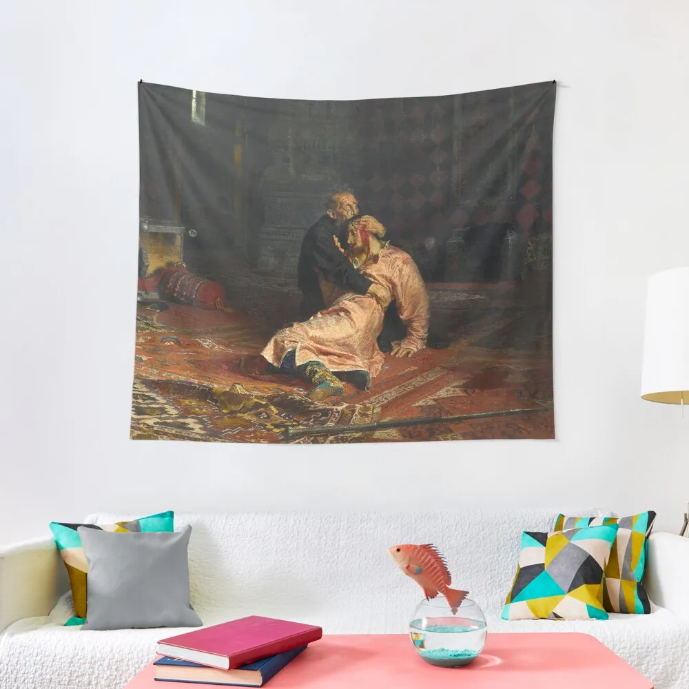 

Ivan the Terrible - Ilya Repin Tapestry Home Decoration Carpet Wall Room Decor Korean Style Tapestry