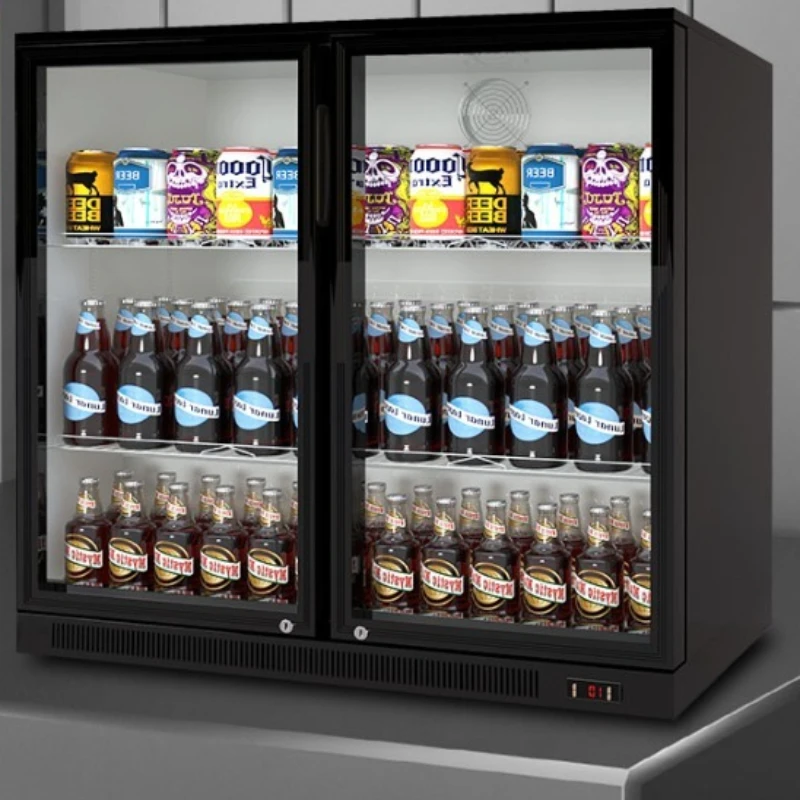 

Small built-in beer beverage water bar counter refrigerated and fresh-keeping display cabinet