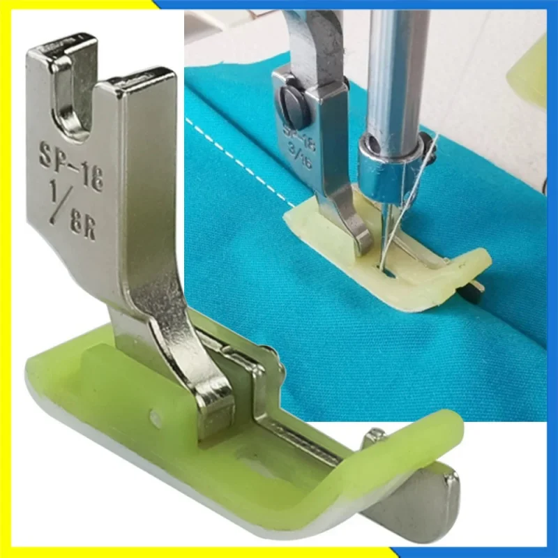 

SP-18 Left and Right Side Stop Plastic Presser Foot Flat Presserfoot with Knife Open Thread Tangent Sewing Machine Parts Accesso