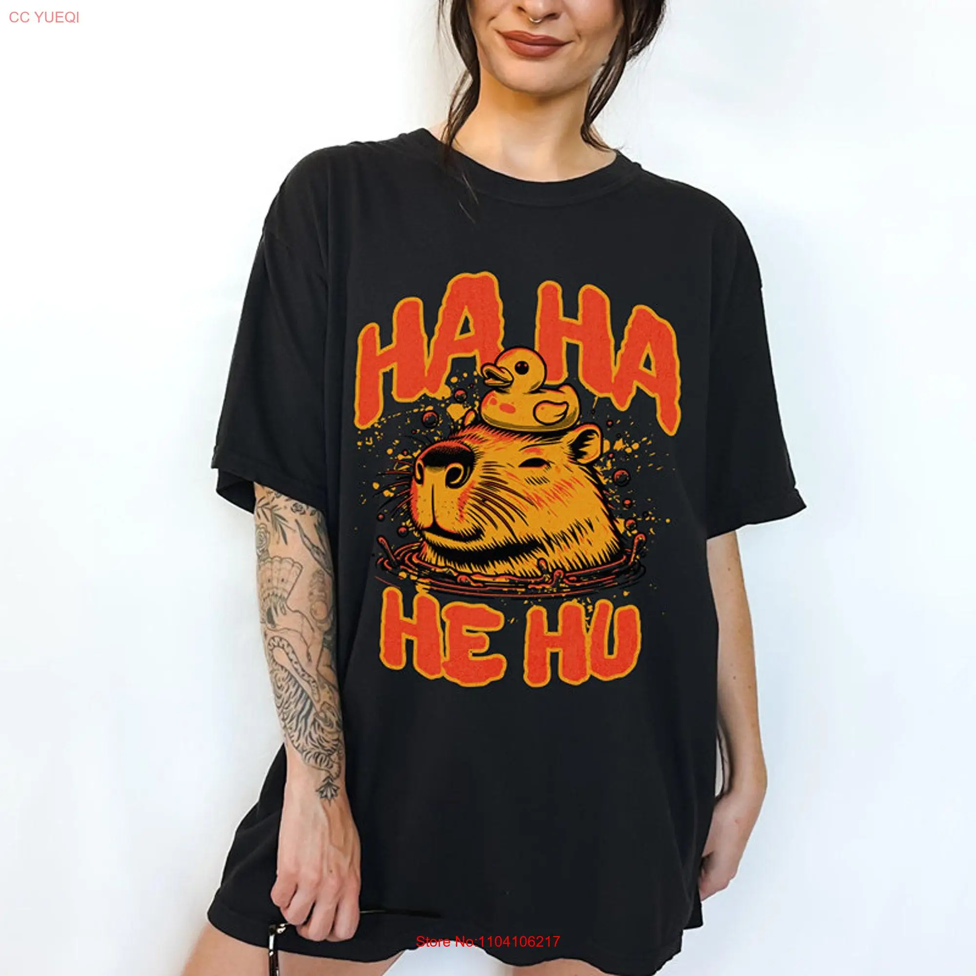 Ha He Hu Capybara Festival T Shirt Dubstep Subtronics EDM Merch long or short sleeves