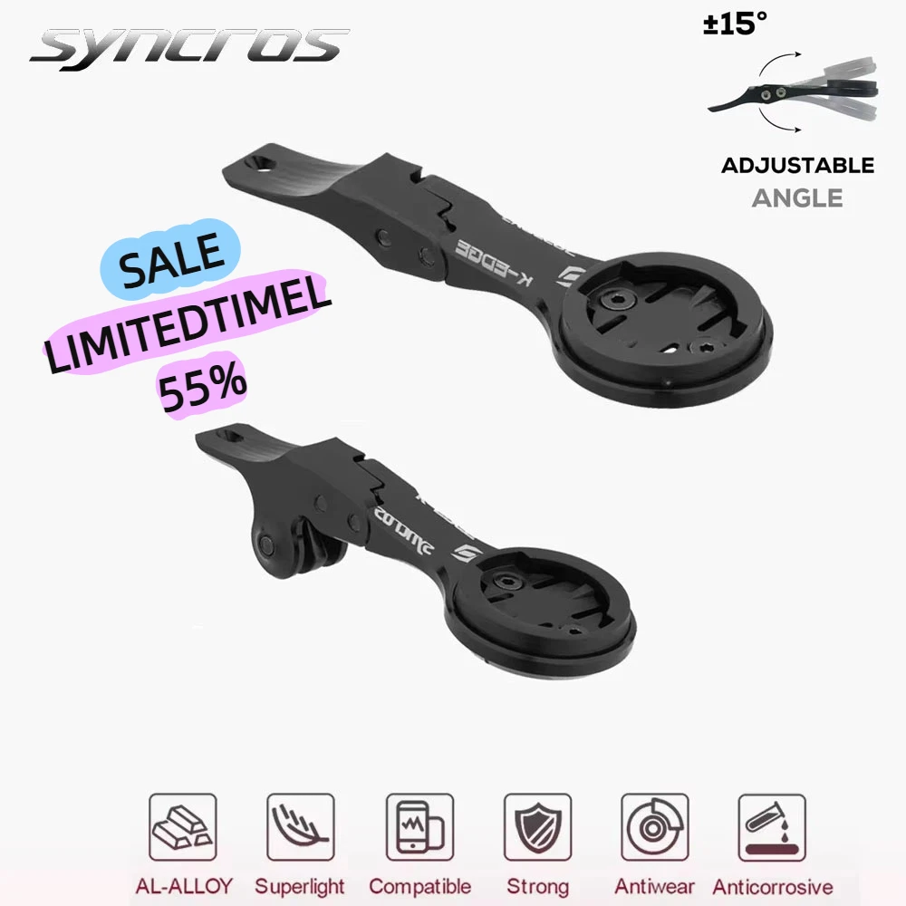 

Для Syncros Fraser или Creston iC cockpits Компьютерное крепление Gopro/Garmin/Bryton/Wahoo Крепление из алюминиевого сплава