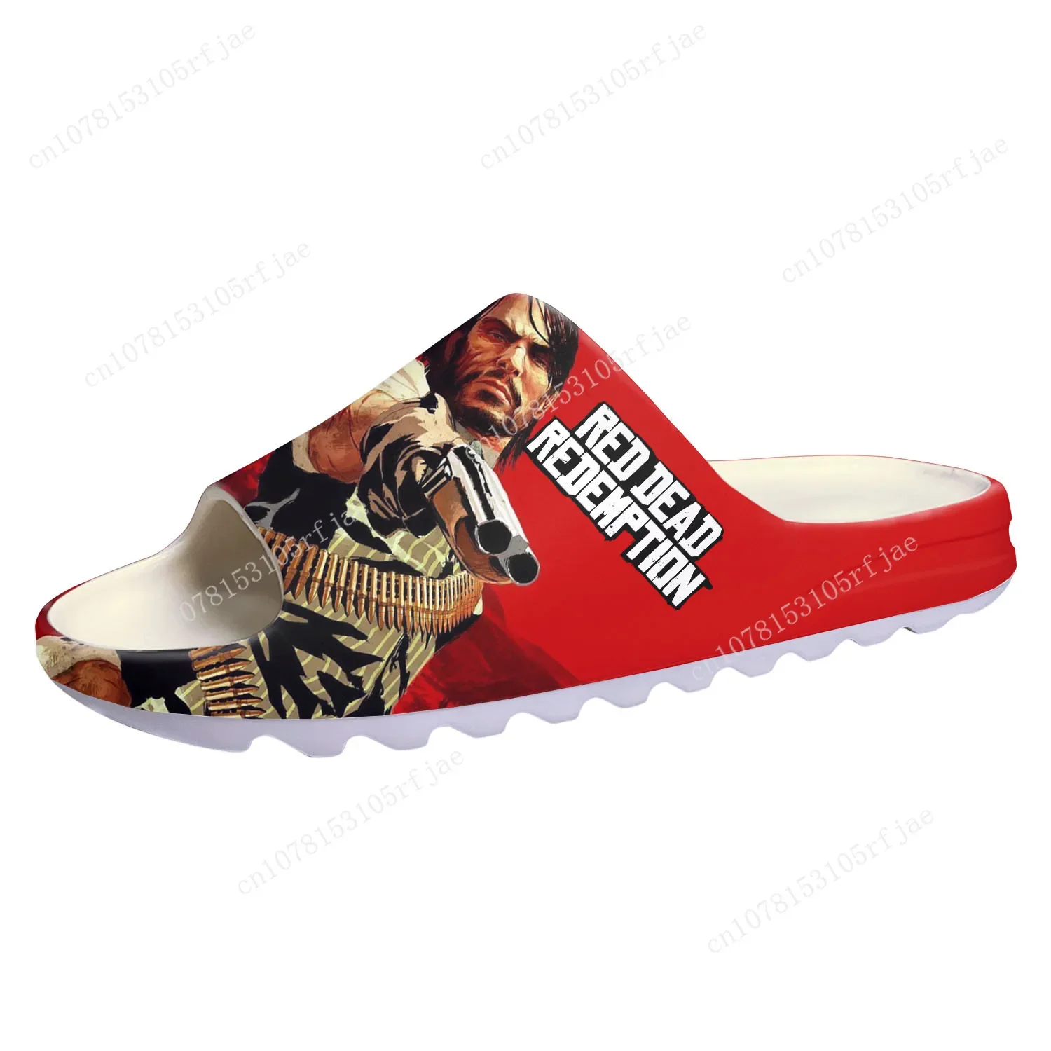 

Video Game Red Dead Redemption Soft Sole Sllipers Mens Womens Teenager Home Clogs Custom Water Fashion Shoes on Shit Sandals