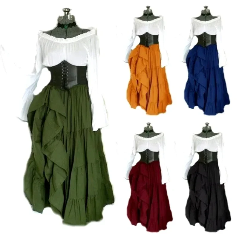 Maskerade Victoriaanse Gotische Koningin Avondjurk Middeleeuwse Renaissance Elf Prinses Lolita Party Vrouwen Dans Retro Cosplay Kostuum