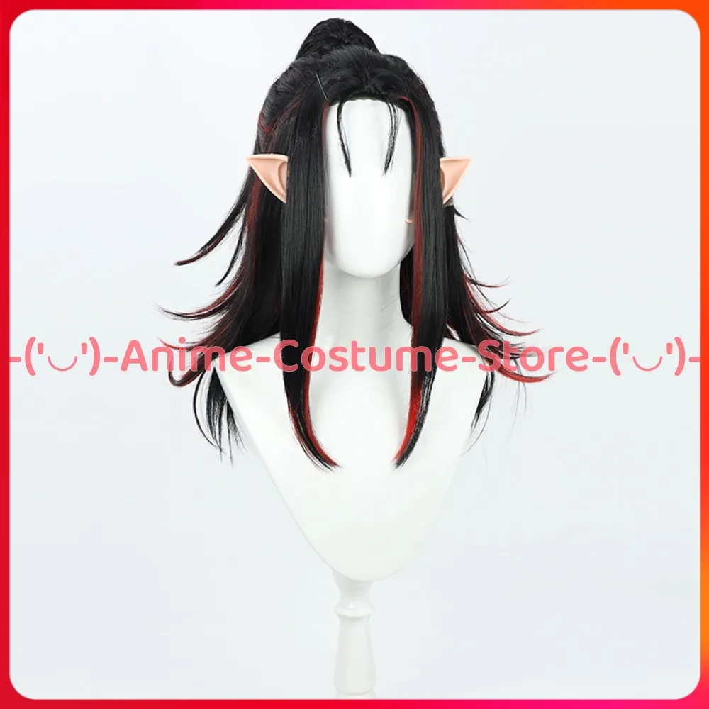 NIJISANJI VTuber Vox Akuma Passionate Old Man Demon Neues Outfit Cosplay Perücke Anime Charakter Halloween Karneval Party Kostüm Perücken