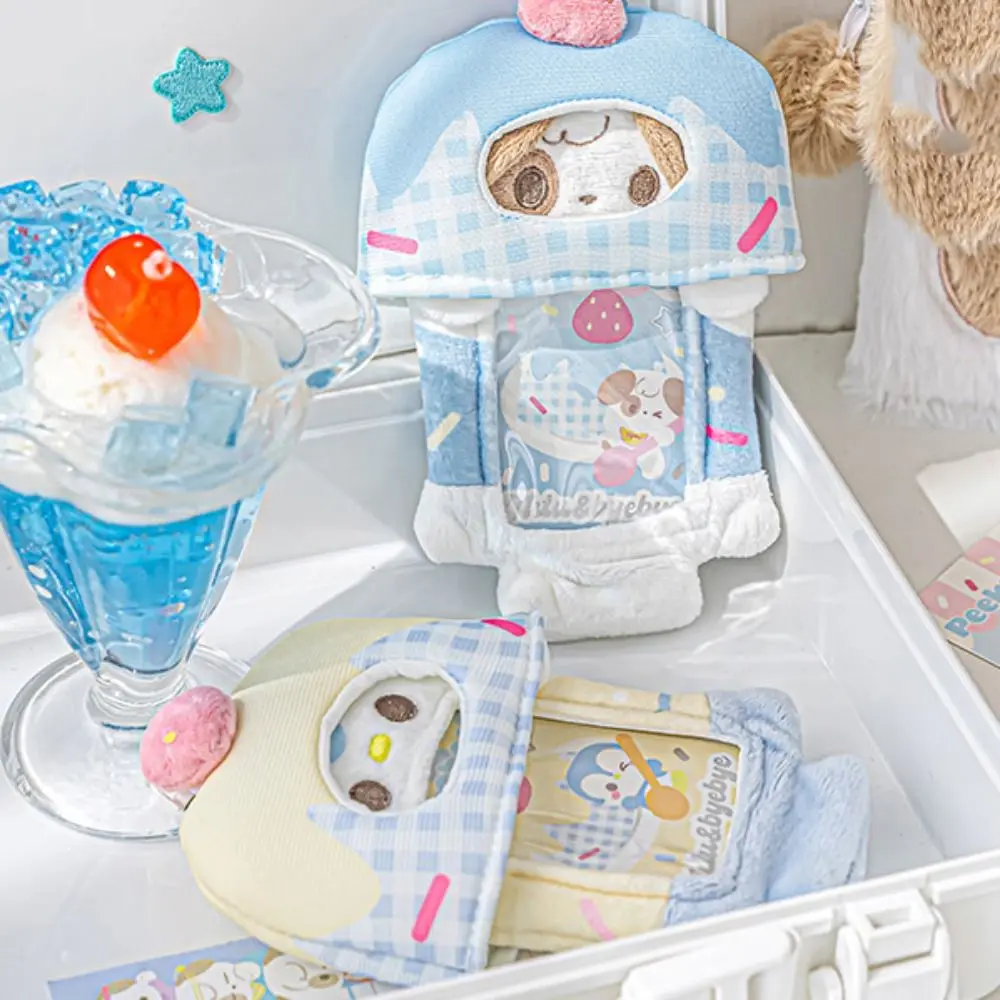 

Держатель для фотокарт с изображением кота и животного, собака INS, плюшевый идол, держатель для фотокарт, корейский стиль, пушистый держатель для автобусных карт, студенческий