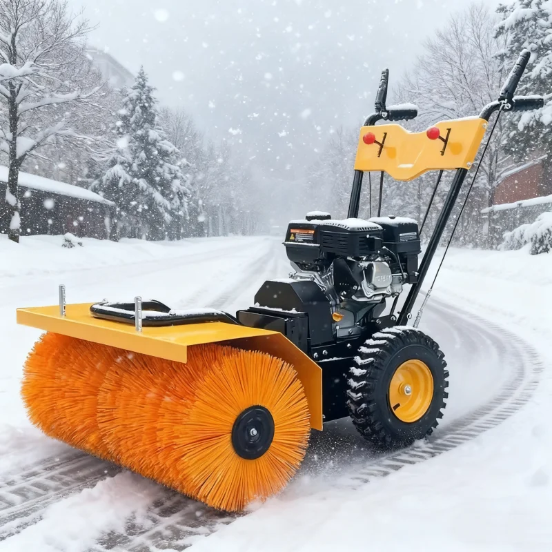 مكنسة ثلج محمولة باليد، مكنسة ثلج ذاتية التشغيل، مكنسة ثلج متعددة الوظائف مناسبة لحدائق الفناء