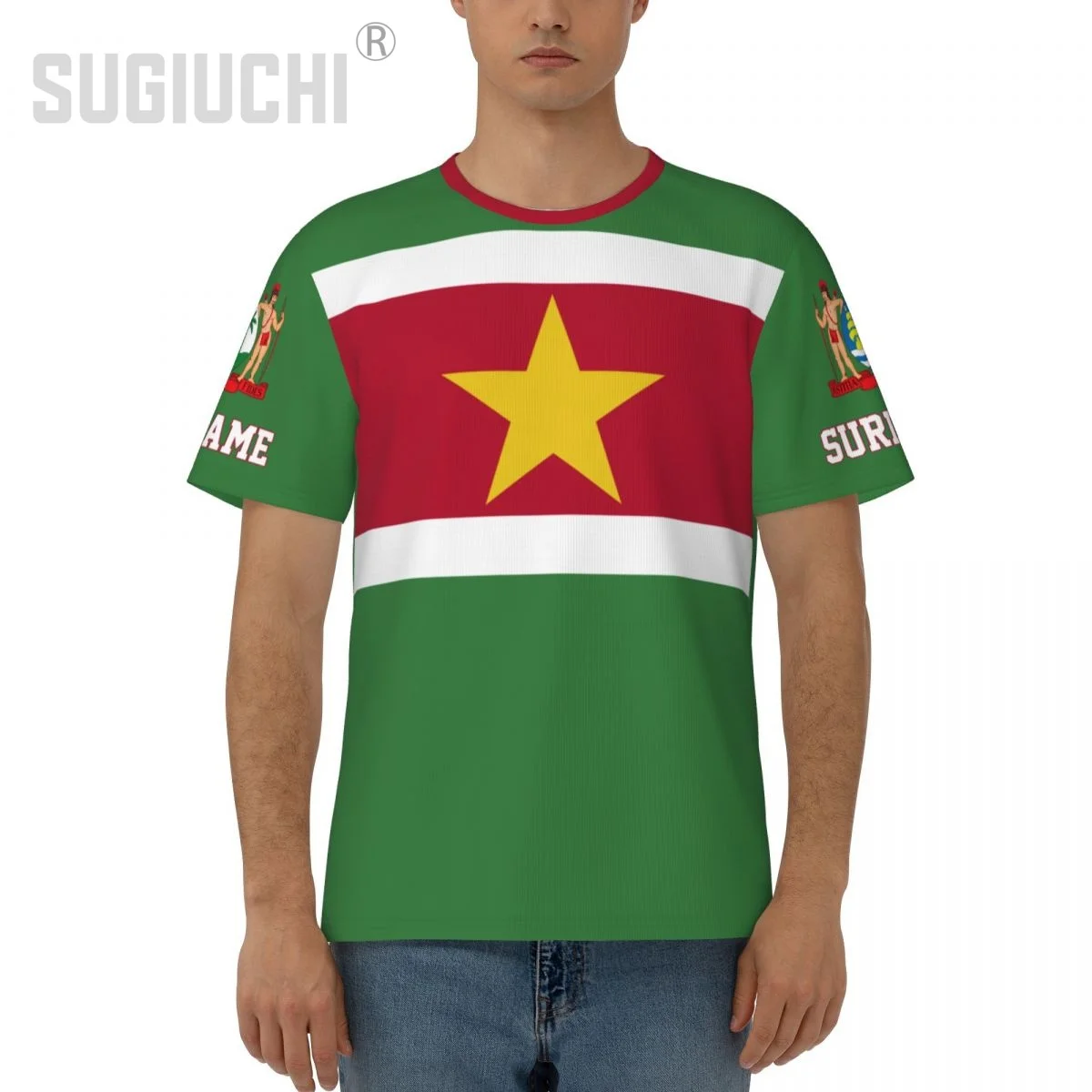 Unisex Nation T-shirt Suriname Flag Surinames T-shirts jersey For Men Women Soccer Football Fans Gifts Custom clothes tee