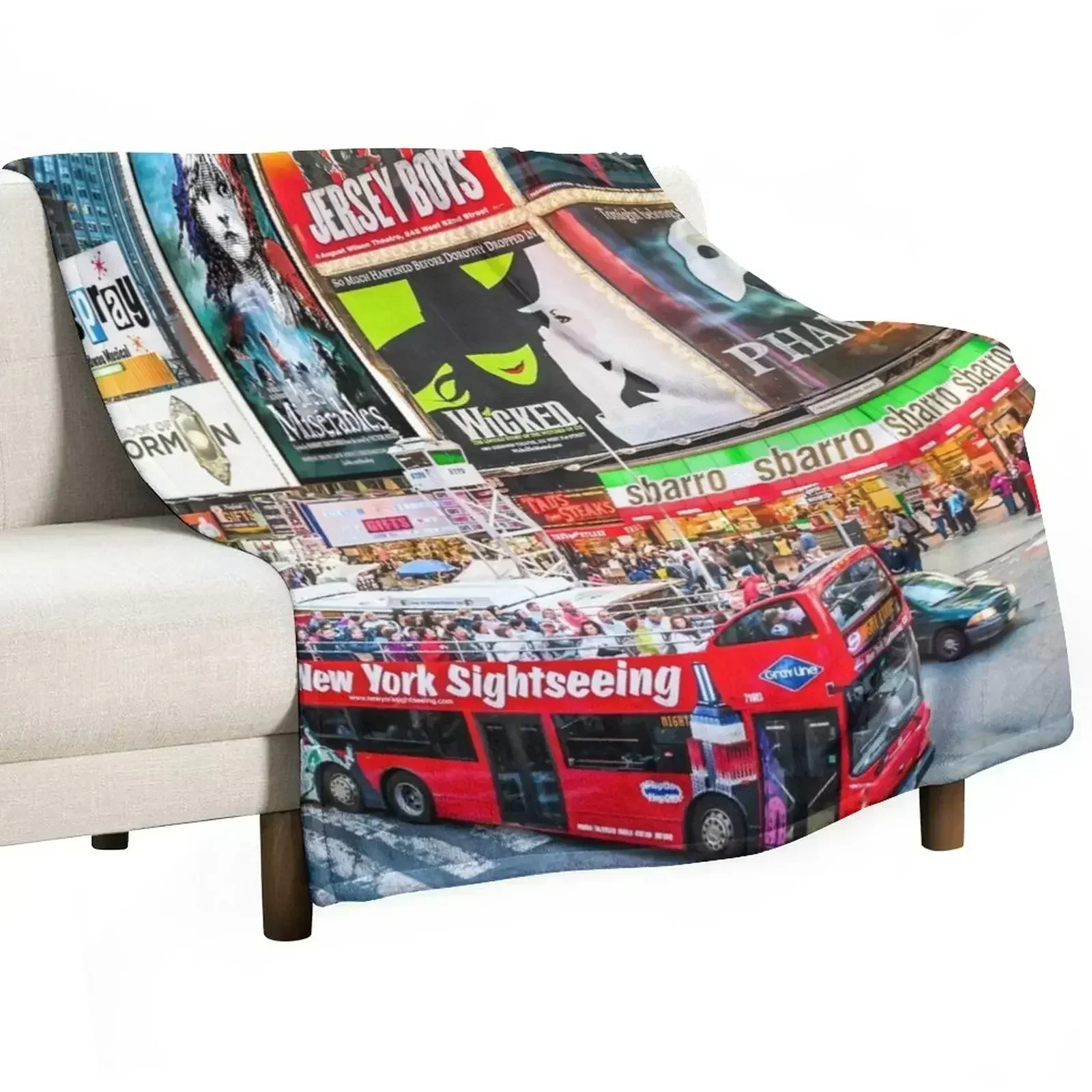 Times Square II Edición especial I Manta suave para dormitorio, manta para dormir por la noche