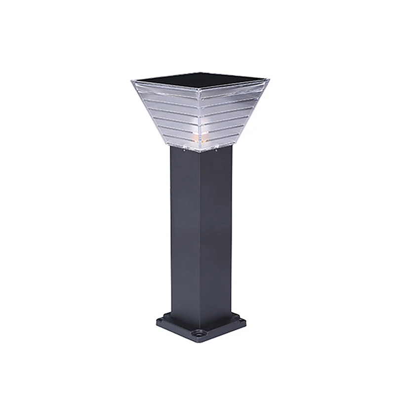 Modern Creative Diamond Shaped Outdoor Waterproof Led Lighting Black Aluminum Ip65 Courtyard Garden Roadside Lights Lawn Lamp