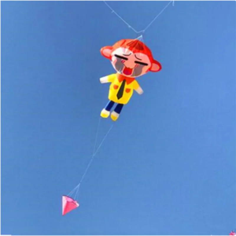 free shipping monkey kite flying for kids kite surfing vlieger pendant outdoor toys for kitesurfing fishing kite toy sports fun