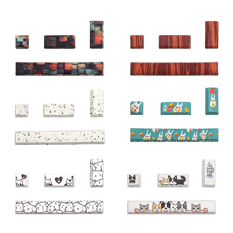 Dye-subbed PBT 4 Keycaps Keycap, Spacebar Keycap,  Keycap Enter Keycap Wear-Resistant KeyCap Customized Keycap