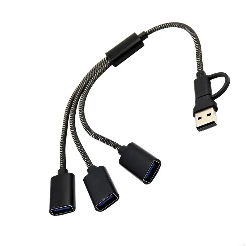 Cổng C90F USB Type C đến 2/3 USB2.0 Sạc đồng thời và 480Mbps