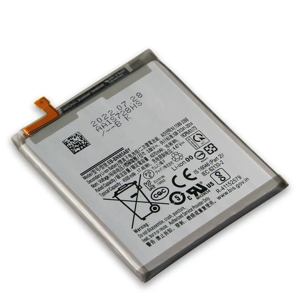 For Samsung Galaxy note20Ulrta EB-BN985ABY Original Battery,Mobile Phone Battery Replacement,Repair Parts,Free Tools