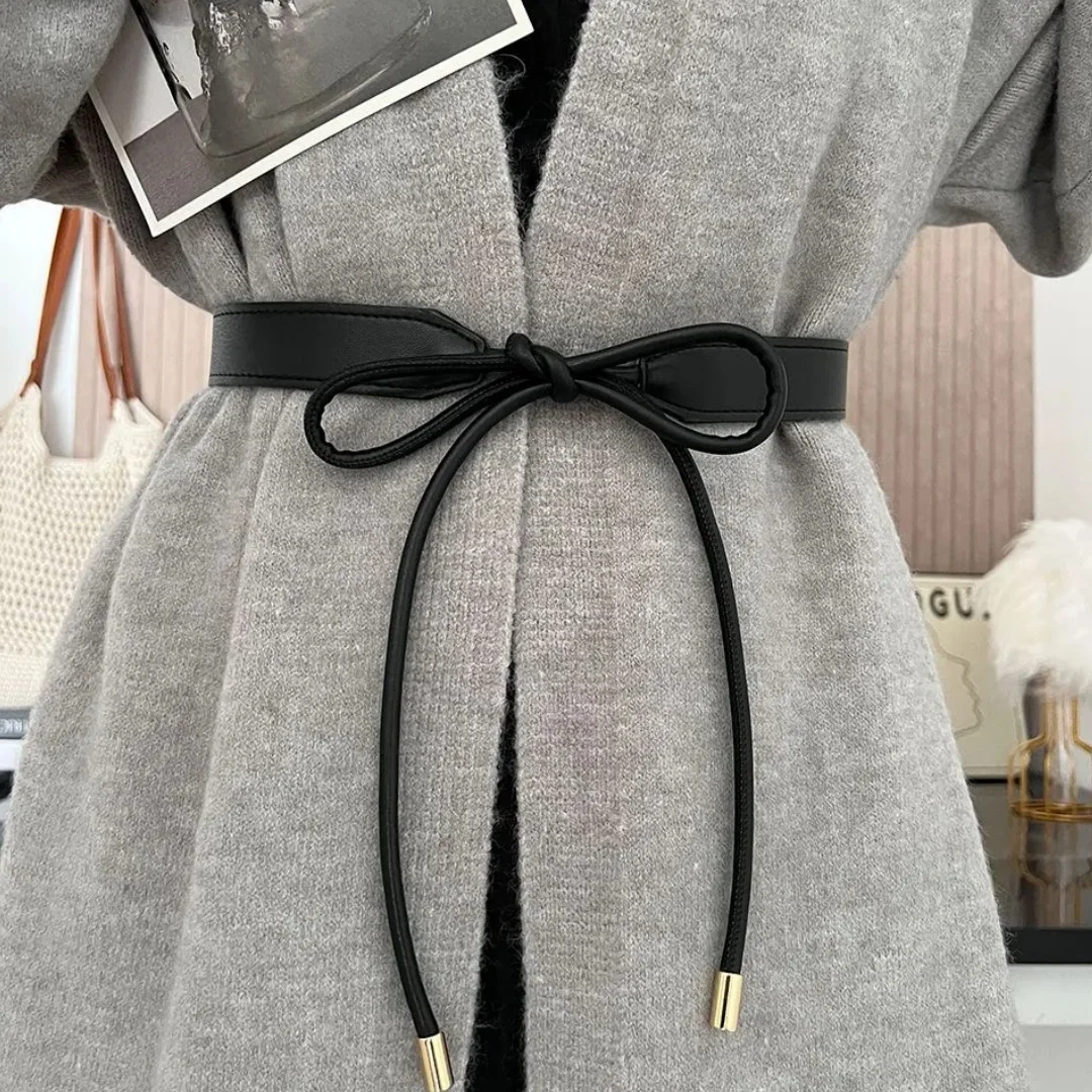 Damen-Taillengürtel Verstellbarer Schleifengürtel Schlanker Kleidergürtel Geeignet für Partys, Freizeitkleidung und Formelle Anlässe Designer-Damengürtel