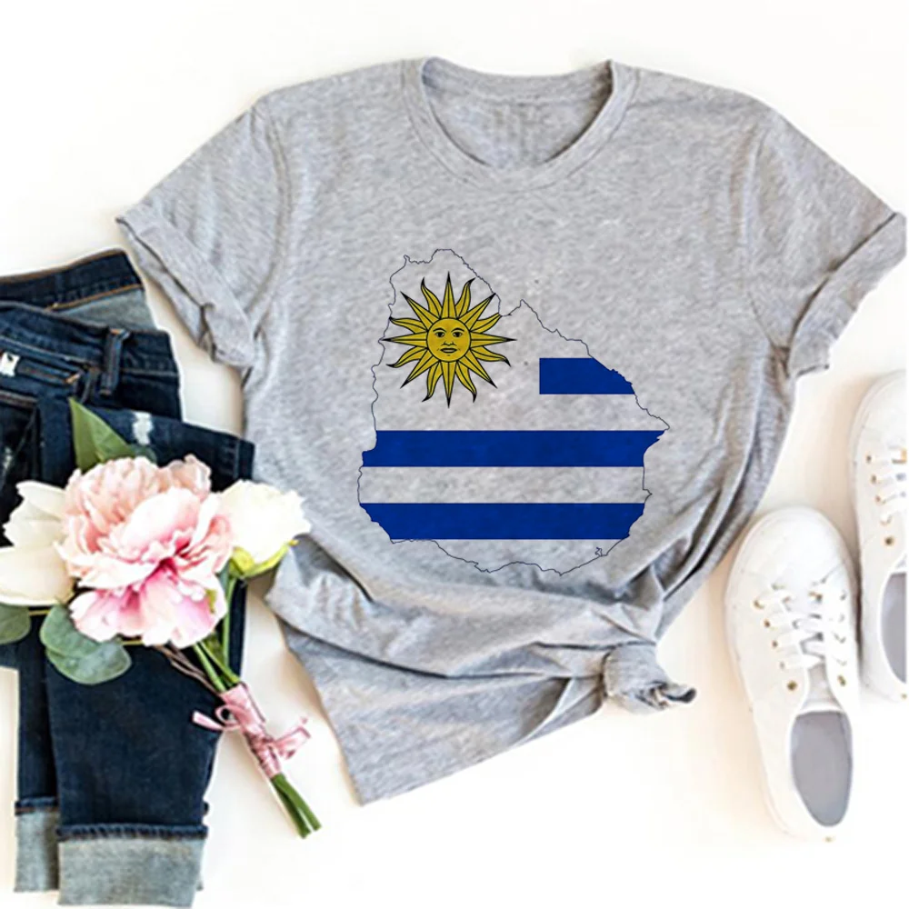 Uruguay t-shirts women summer designer t-shirts girl y2k clothing