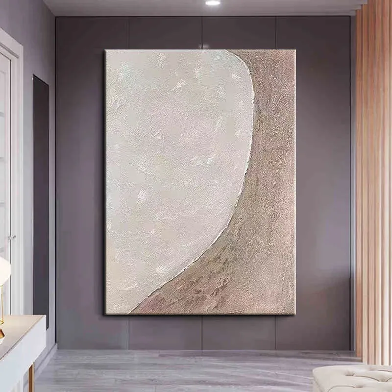 

100% Handmade Oil Paintings on Canvas Modern Minimalist Warm Abstract Landscape Wall Picture For Living Room Home Decoration