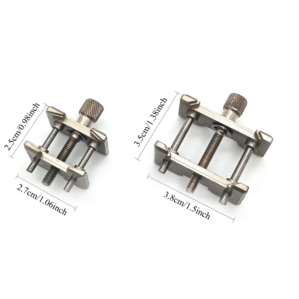 4039 4040 Watch Movement Holder ABS Plastic Black Man Lady Quarzt Mechanical Watch Movement Clamp Tools For Watchmakers 2Pcs