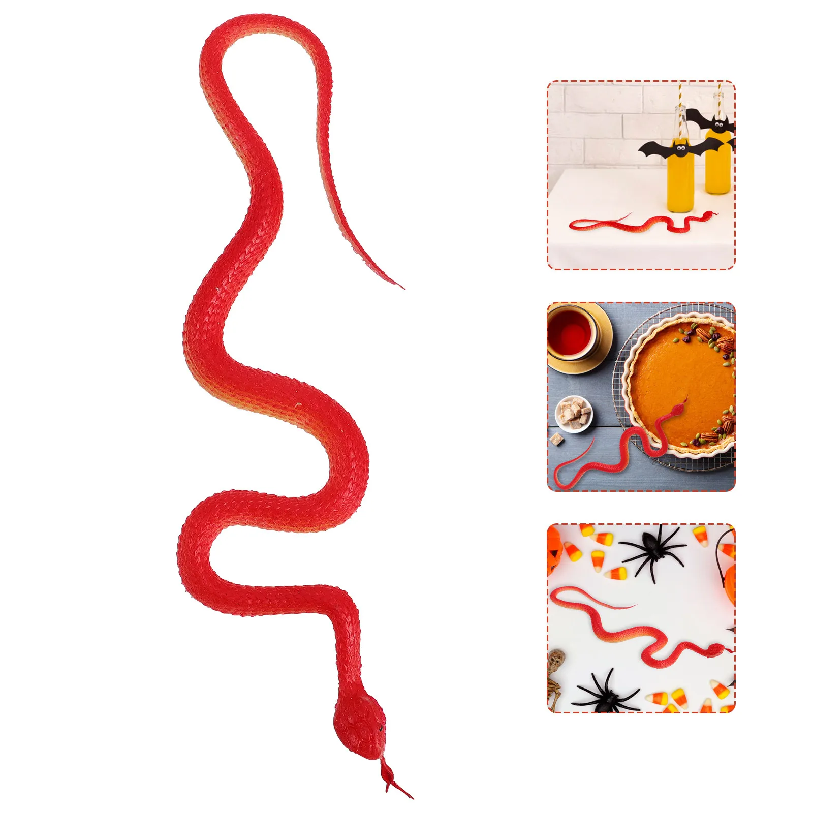

Soft Rubber Snake Realistic Simulation Scary Prank Prop for Party Haunted House Festival Fun Decoration Simulation Snake