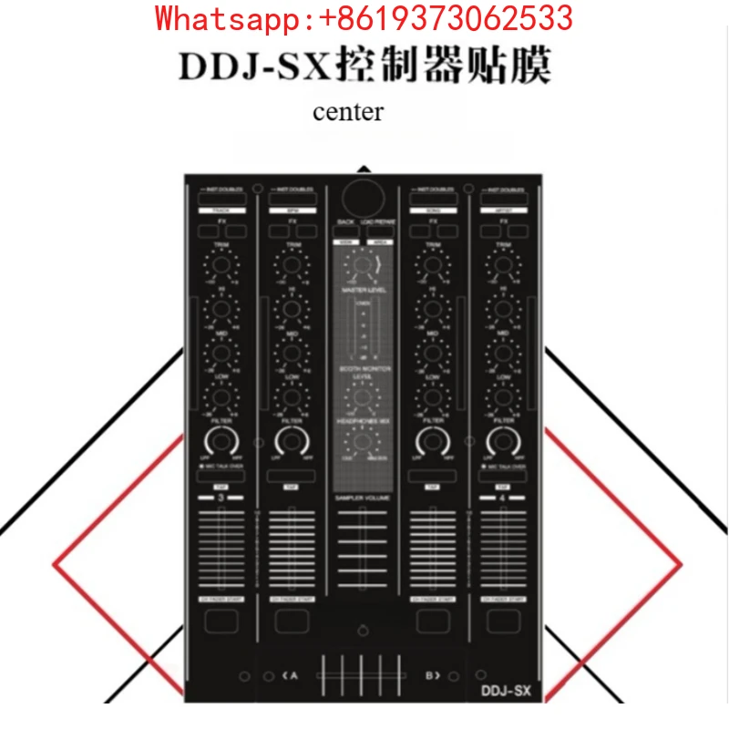 

Film DDJSX Controller Digital DJ Disc Player Panel Protective Film Sticker Black Matte Material