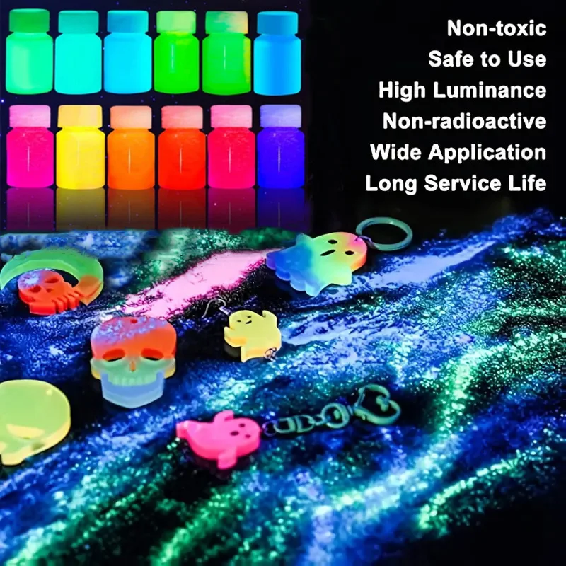 

12 color highlighter water-based luminous paint, diy hand-painted self-luminous paint, fluorescent paint for bar night run