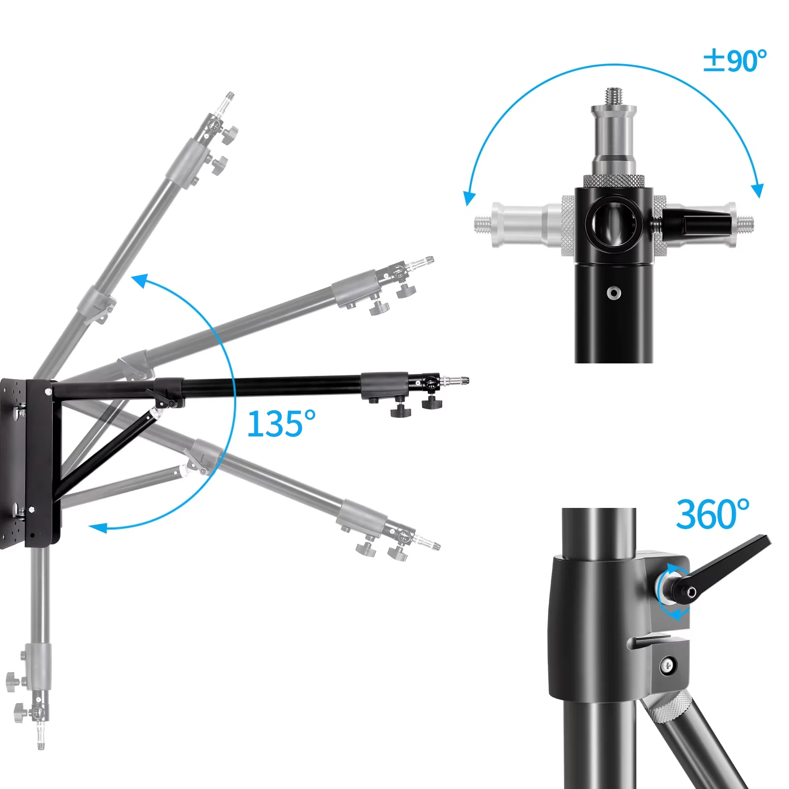 Wall bracket fastener for Projector Wall Mount Stand Photography Ceiling Bracket Holder Softbox LED Panel Light Security Camera