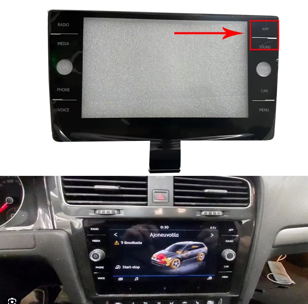 Car Central Multimedia Player Navigation Radio Touch screen Display 5g6919605a For GOLF VII 7 5G Discover REPLACEMENT