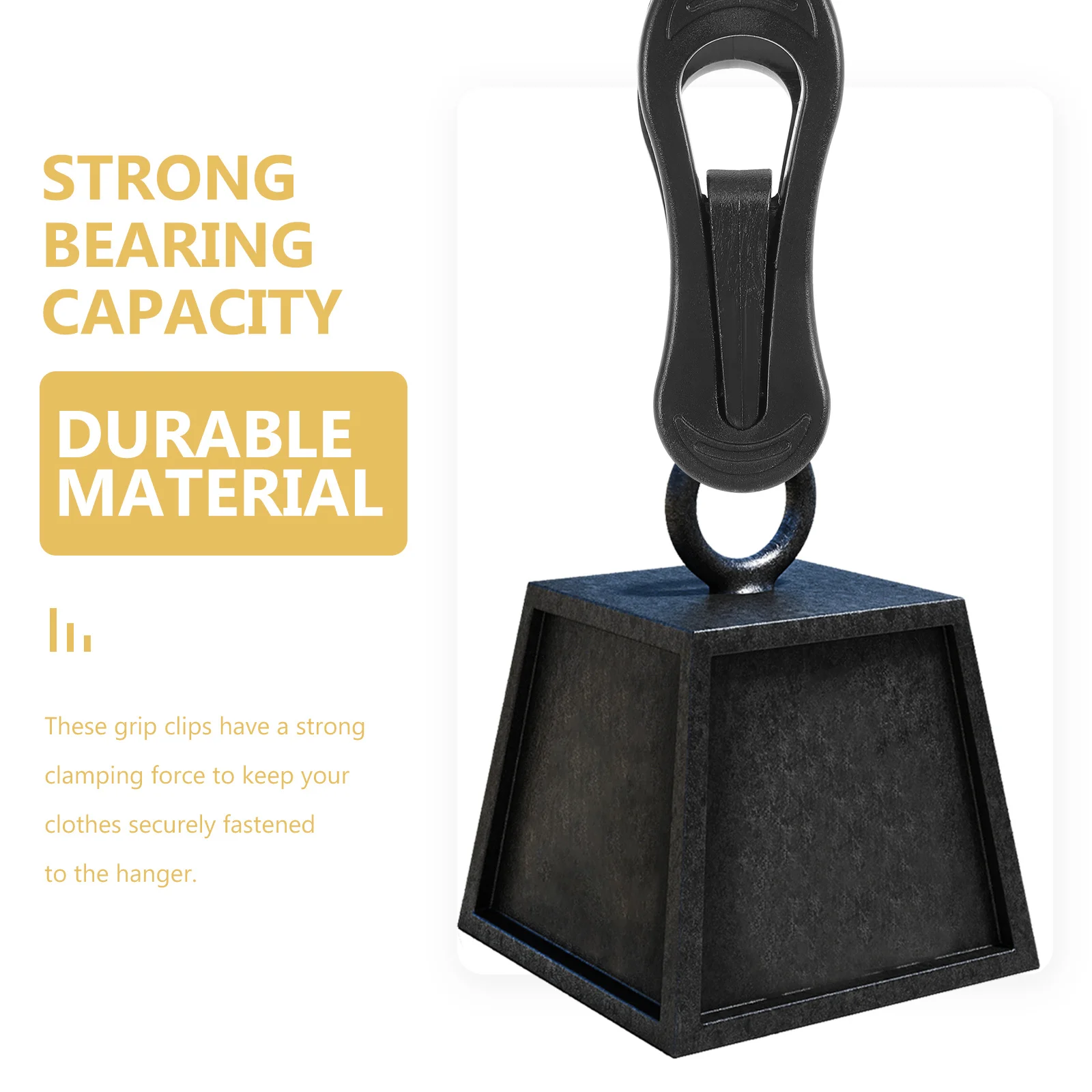 

50pcs Hanger Clips Heavy Duty Plastic Grip Clamps For Round Hangers Hold Ties Scarves Pants Kids Clothing Organizing Drying Use