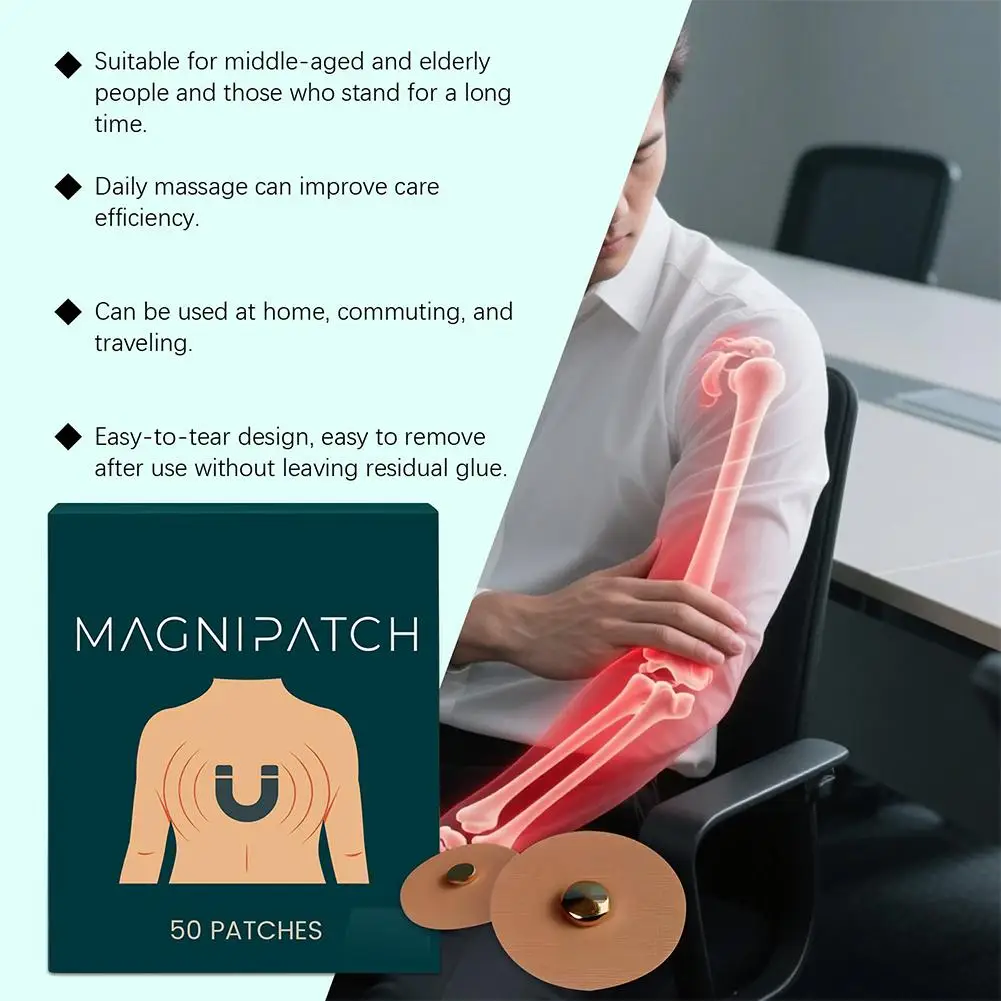 50patches Mugwort Menthol Joint Soothing Magnetic Health Patches Joint Care Patches Relieve tightness and Discomfort Patches view 6