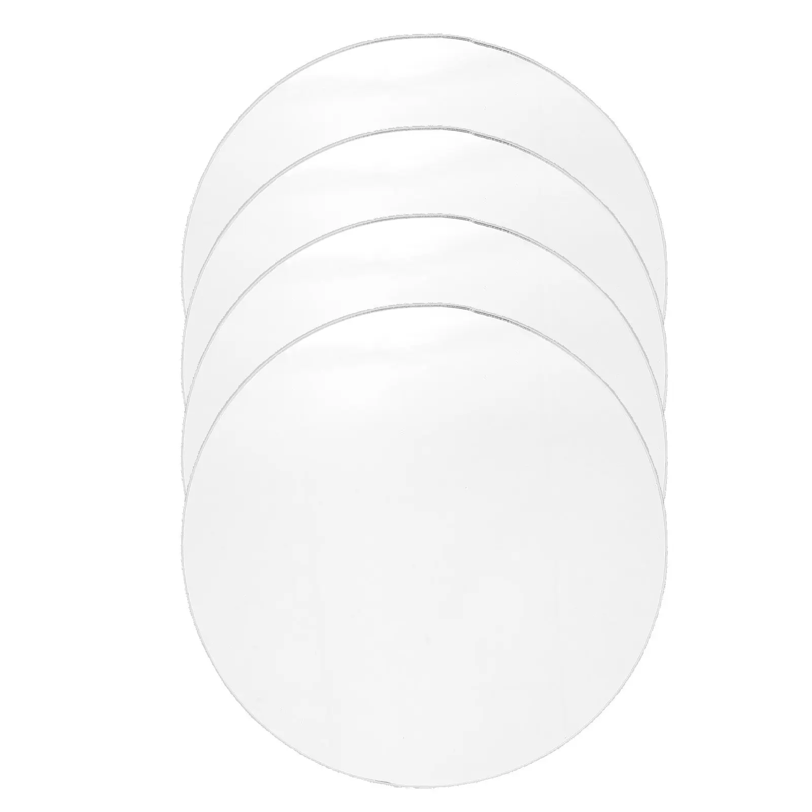 

4 шт. маленьких круглых акриловых зеркальных пластин, прозрачные сменные линзы для косметического зеркала, для DIY-проектов, компактные, портативные