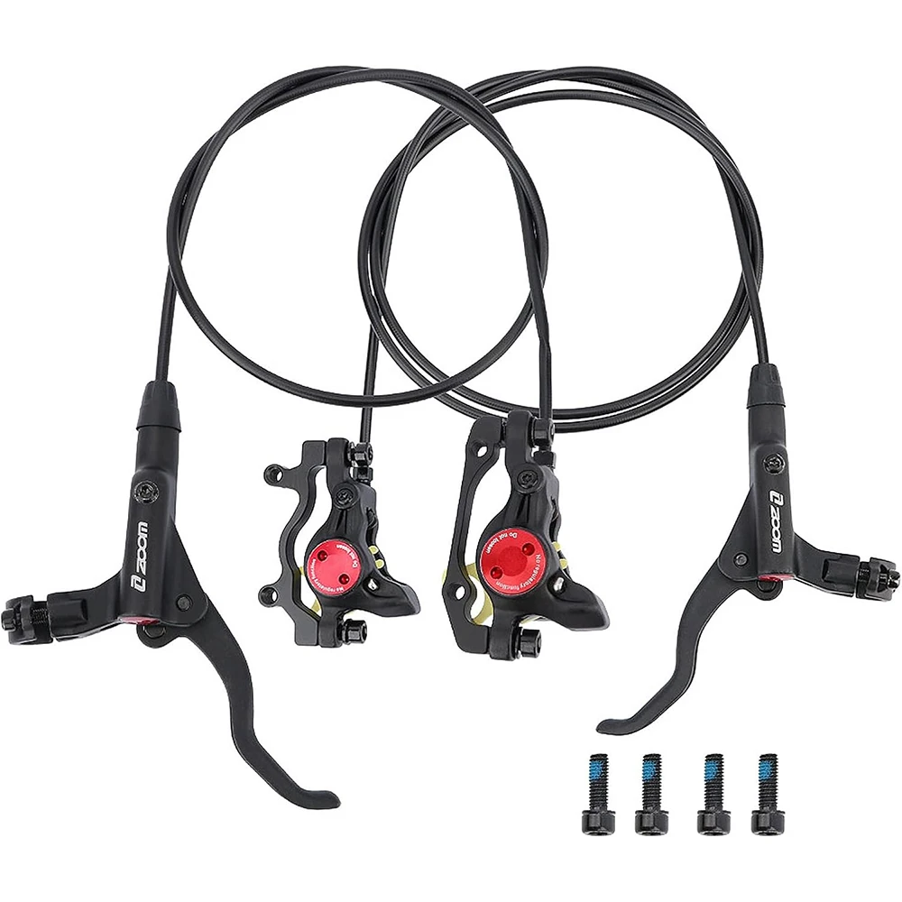 CATAZER Disc Brake Set with Brake Levers Caliper Oil Cable Front 800mm Rear 1450mm for Mountain/Fat/E-Bike Scooter Disc Brake