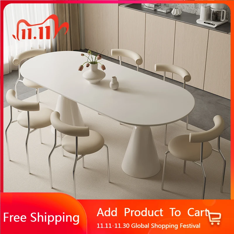 

Designer Garden Dining Table Office Writing Kitchen Chairs Dining Table Nordic Modern Makeup Mesas De Comedor Home Furniture