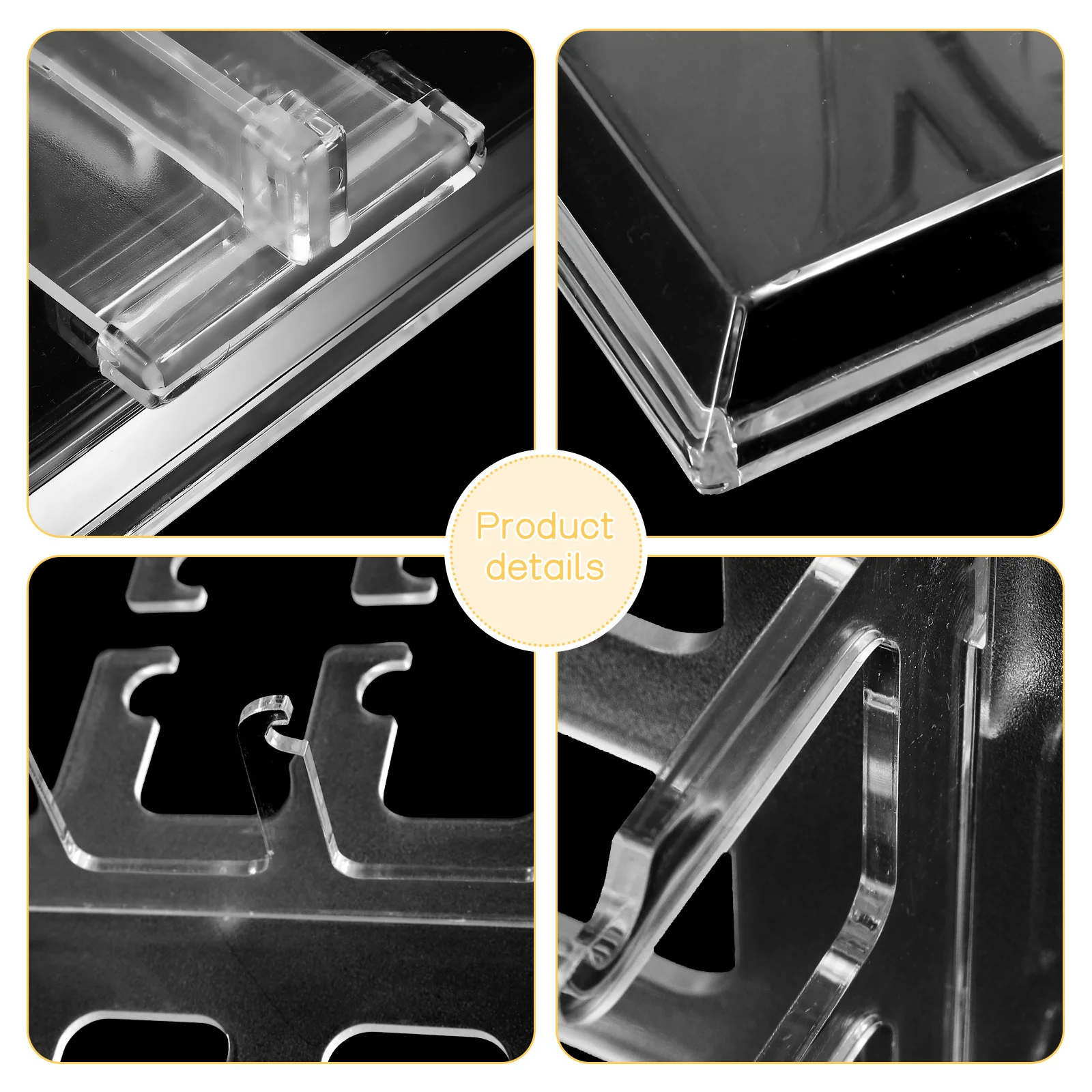 

Clear Acrylic Eyeglasses Stand Riser Multi-Tier Glasses Display Stand Desktop Sunglasses Organizer Rack Holder