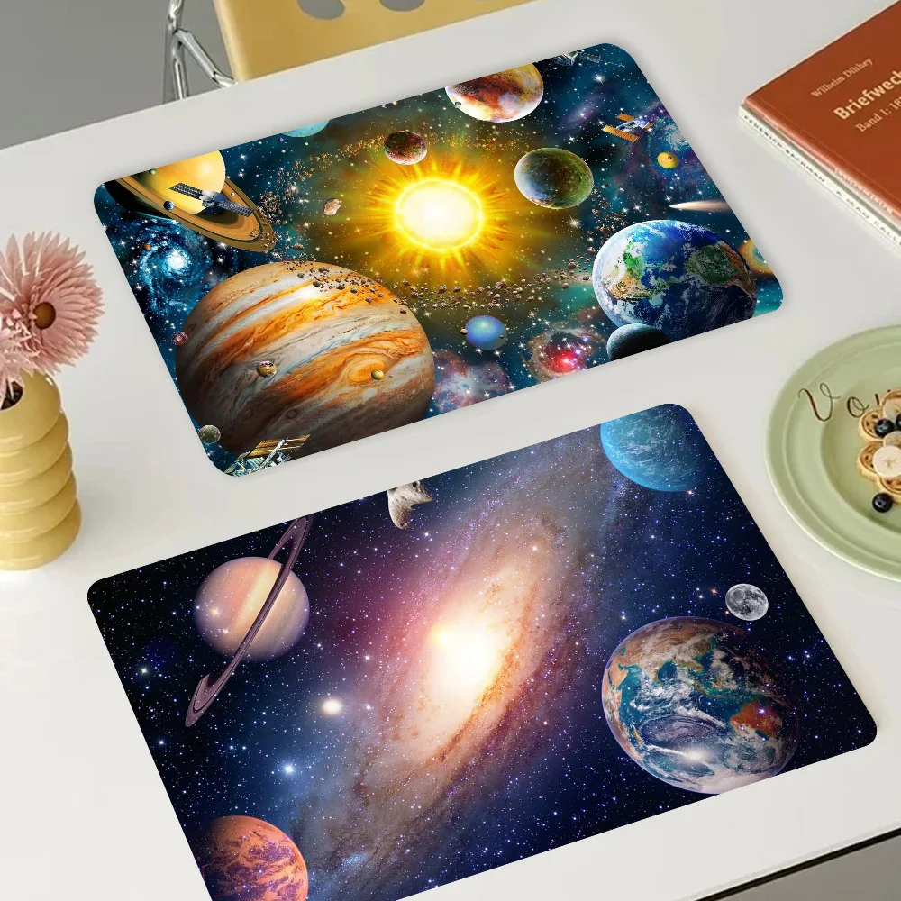 

Universe Coffee Mat Dish Draining Mat Drying Mat Quick Dry Bathroom Drain Pad Kitchen Faucet Placemat