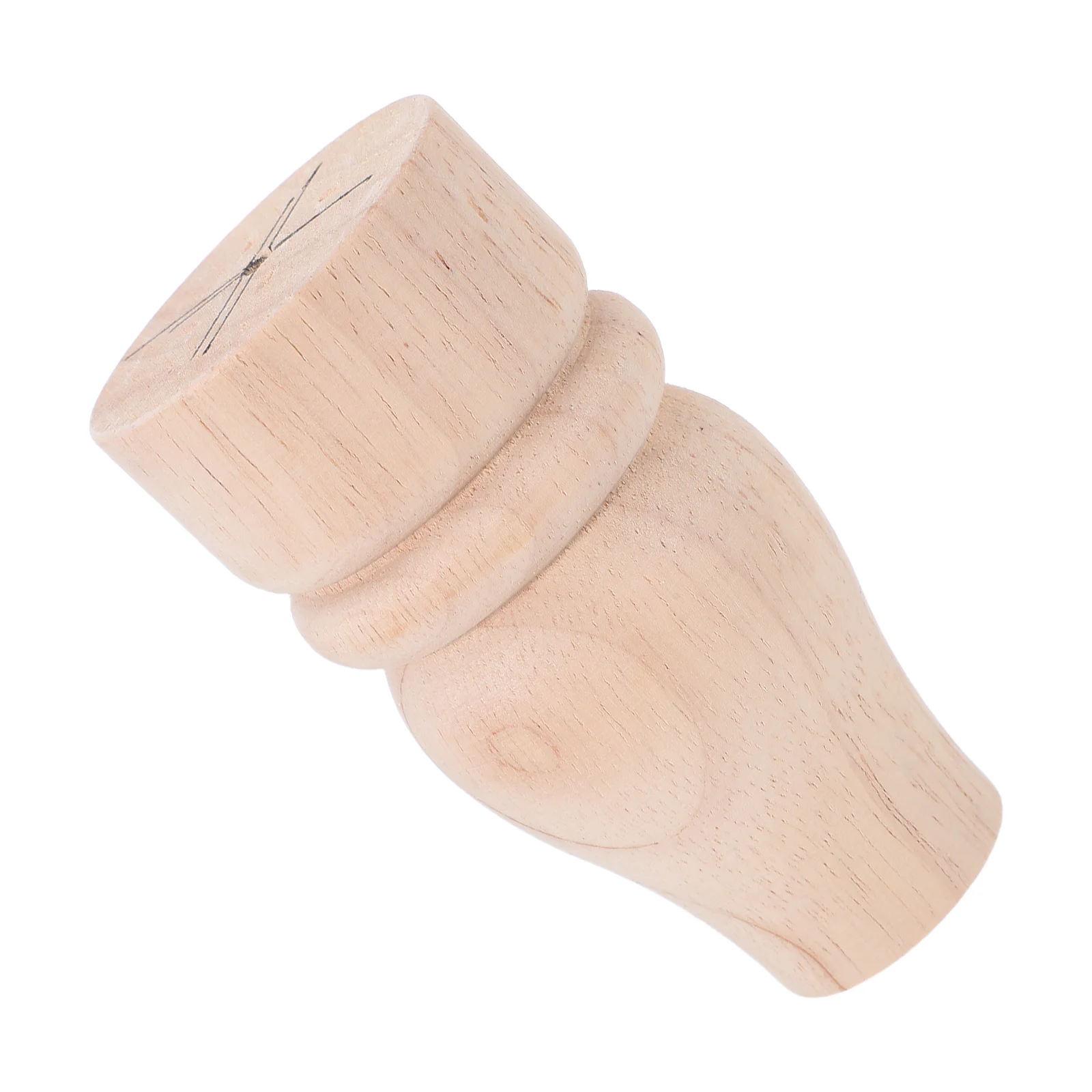 

Wood Unpainted Round Furniture Legs French Style Cabinet Sofa Table Bun Feet Sturdy Wooden Legs For Dresser Couch Bed