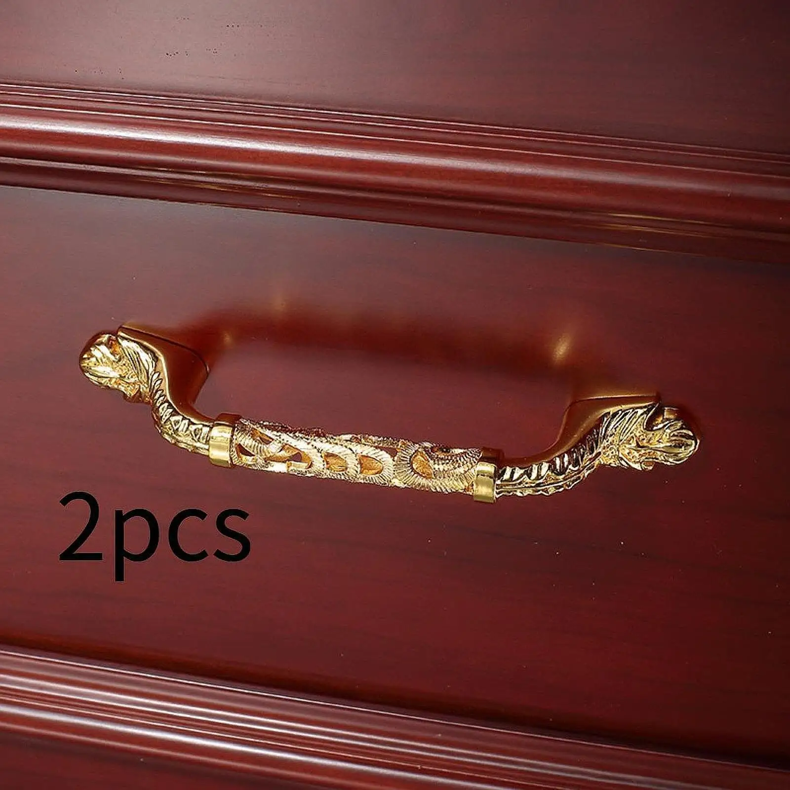 2 Pieces Cabinet Handles Wardrobe Hardware Modern Elegant Drawer Bar Handles