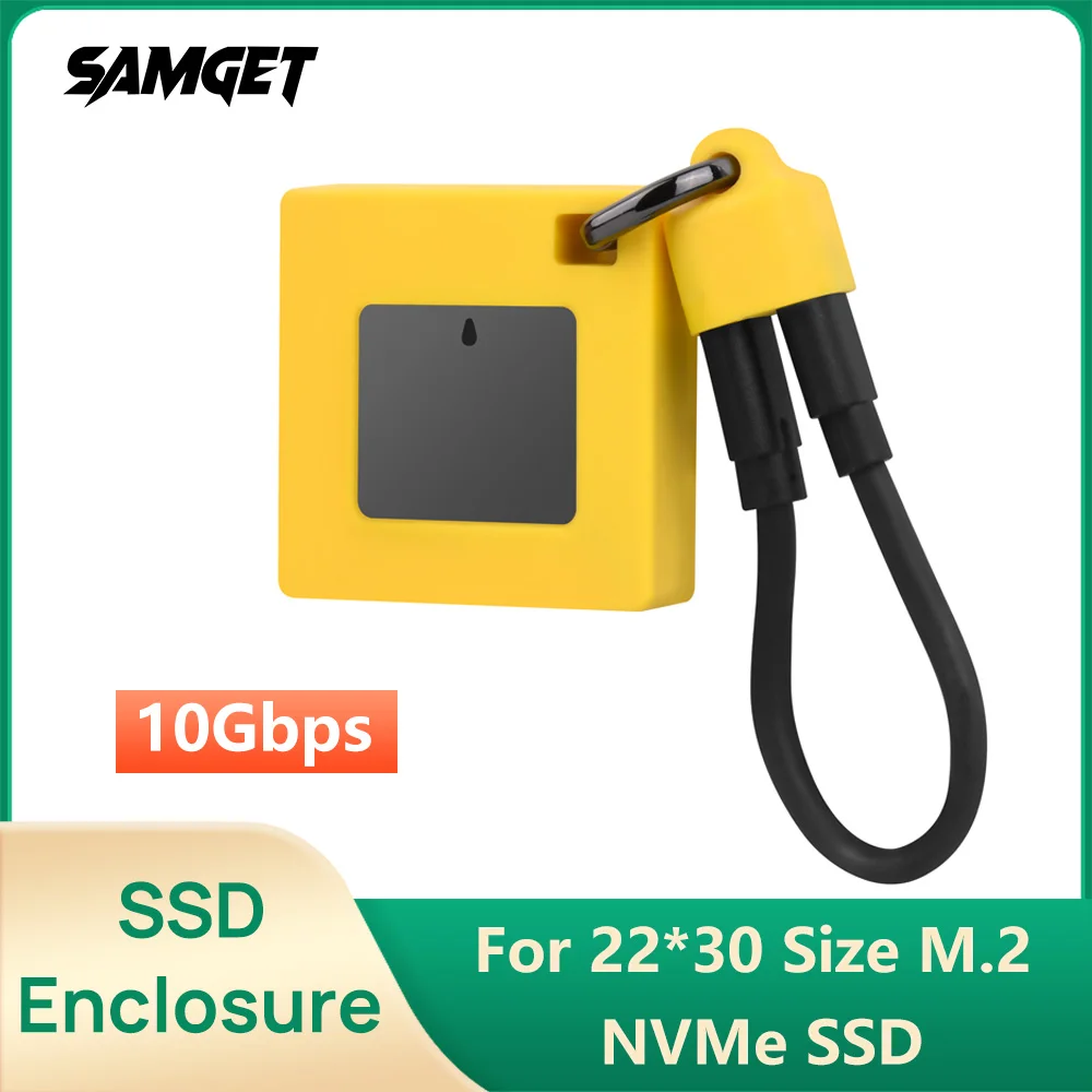 

Samget 2230 M.2 NVMe Type C SSD Enclosure Case USB 3.2 Gen 2 10Gbps to NVMe M.2 SSD Case External SSD for Laptop iPad Steam Deck