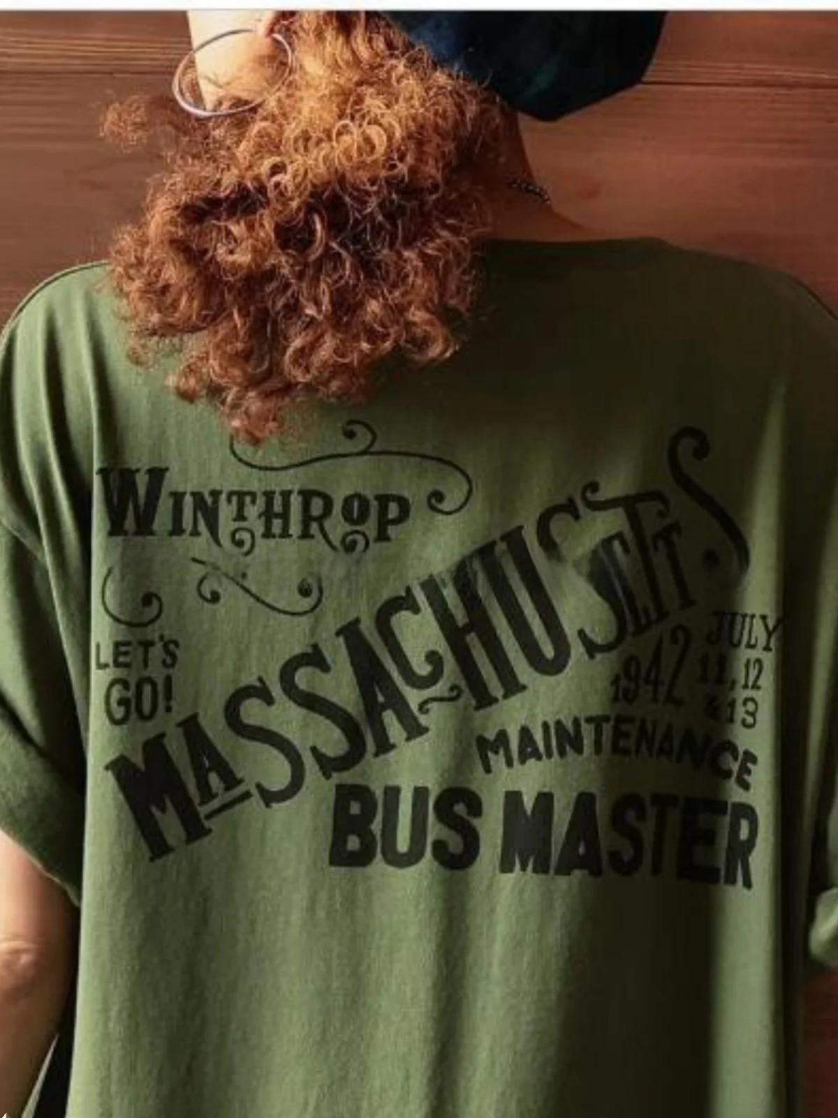 T-shirt ample japonais pour femmes de 25 à 29 ans, ample, avec lettres imprimées, longueur au sol, ligne a, été