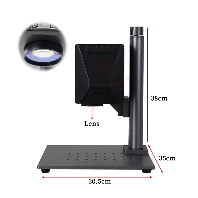Mini máquina de gravação de marcação de placa de identificação a laser de fibra óptica de mesa 20W Galvo Scanner Align System tudo em um equipamento a laser