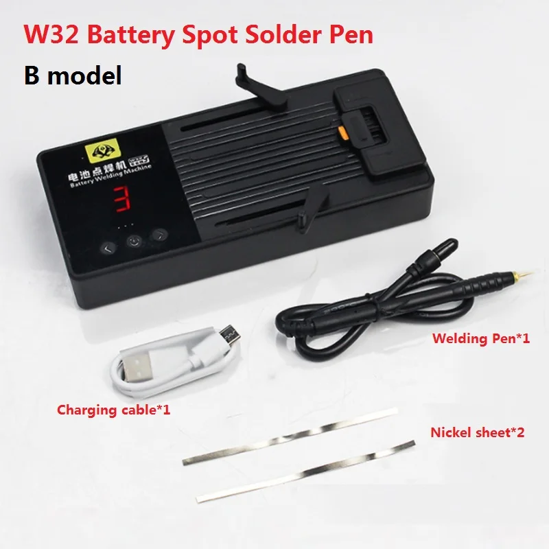 1Set OSS W32 Portable Spot Welder Handheld Lithium For IPhone Android Mobile Phone Battery BMS Flex Soldering Spot Tool Kit Set