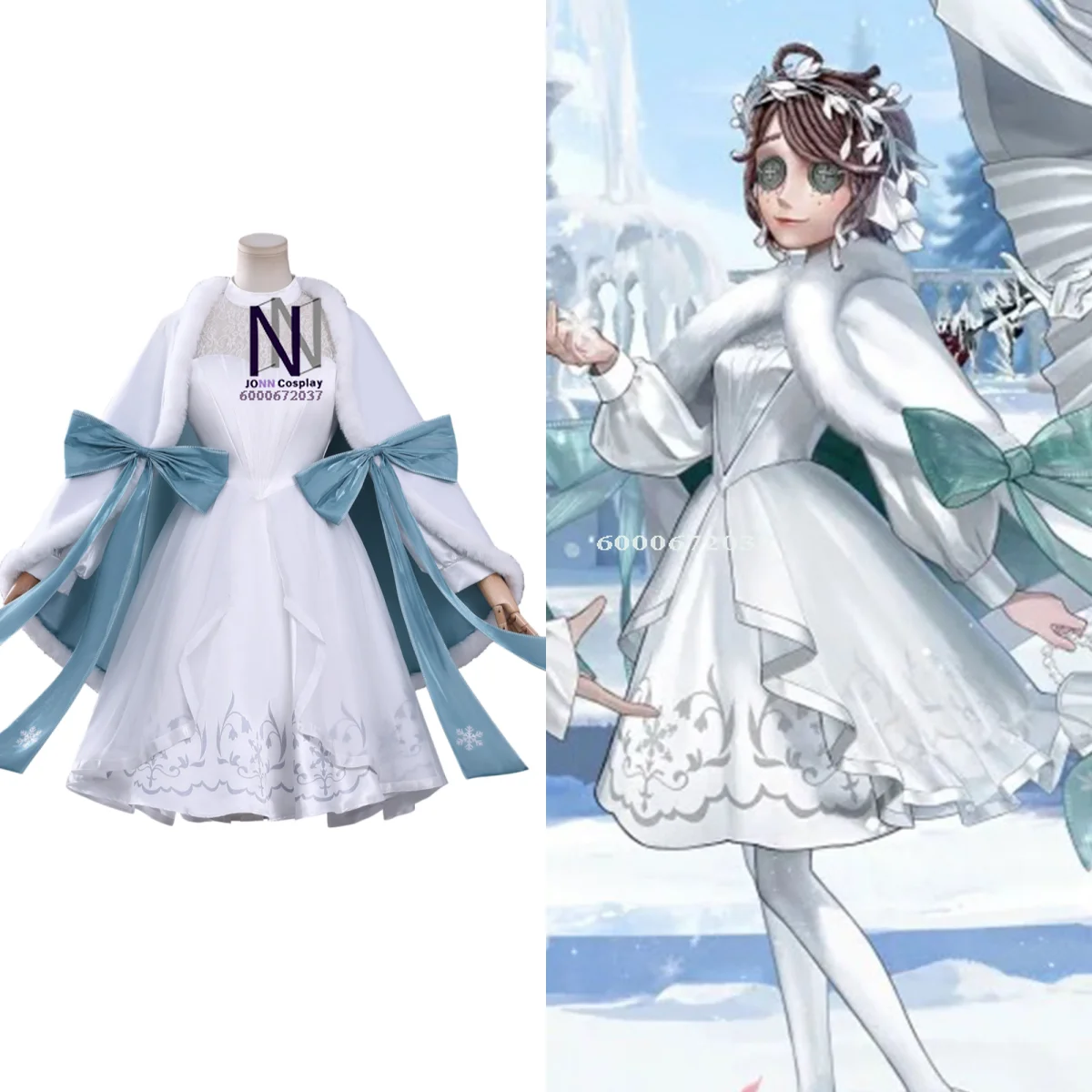 

Hot Game Identity V Character Cosplay Gardener Costume Anime Emma Woods Role Playing Dress Wig for Women Adult Comic Con Party