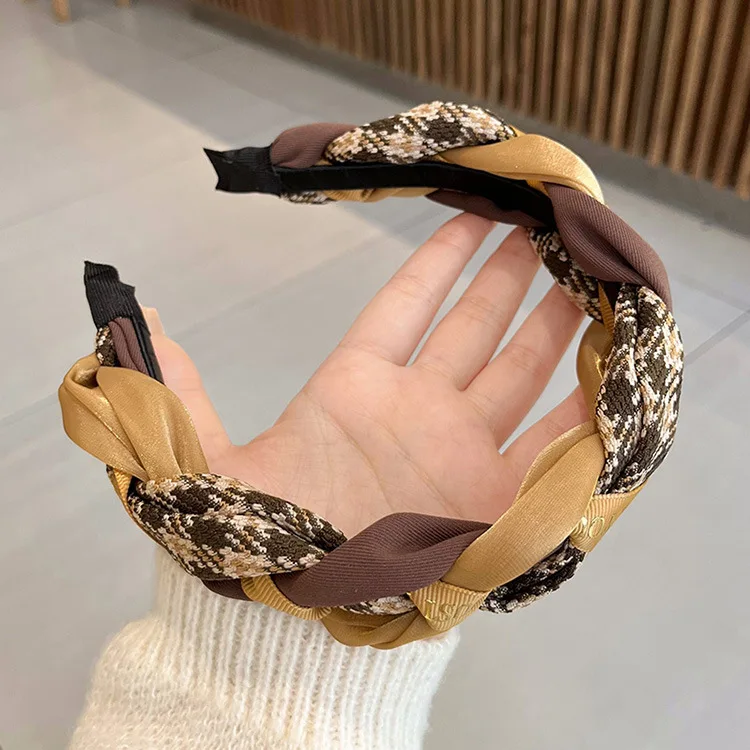 Fashion Hair Hoop Hair Bands for Women Retro Braided Headbands Twist Knitting Hairband Korean Girls Hair Accessories Headwear