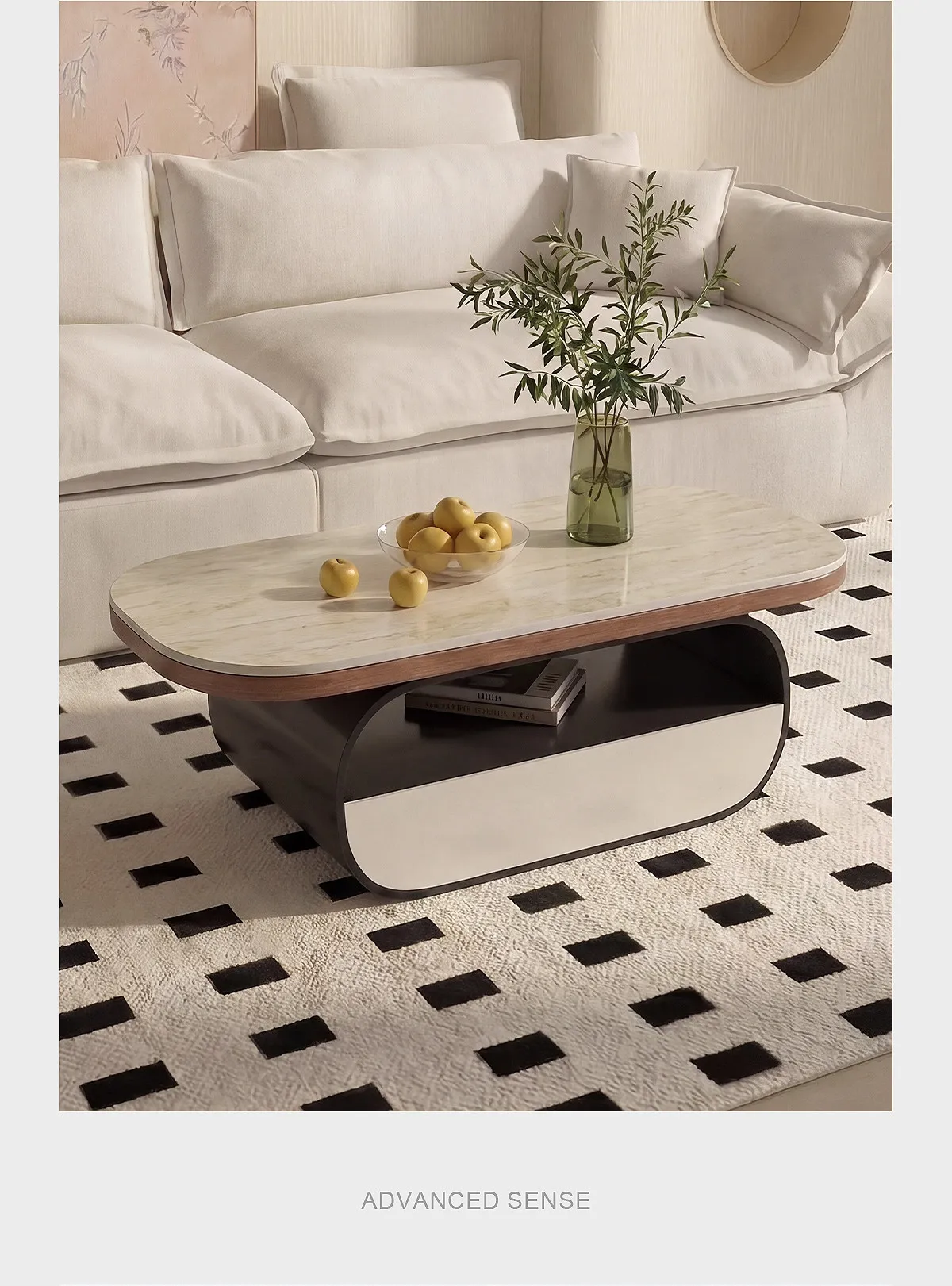 Storage Writing Side Table Luxury Modern Living Room Designer Organizer Drawers Coffee Table Moving Couchtisch Home Furniture