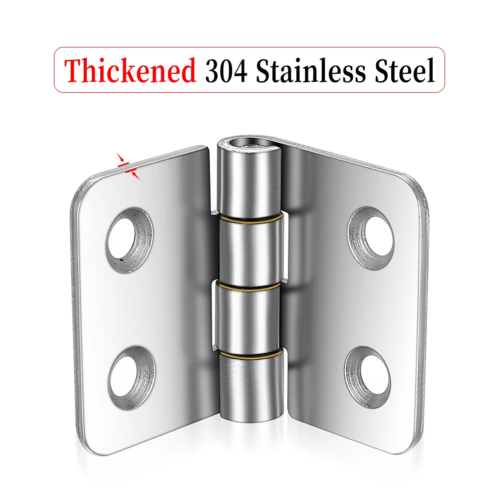 304 Stainless Steel Door Hinge Thickened Bearing Plane Hinges Simulation Folding For Cabinet Wardrobe Door Furniture Fittings