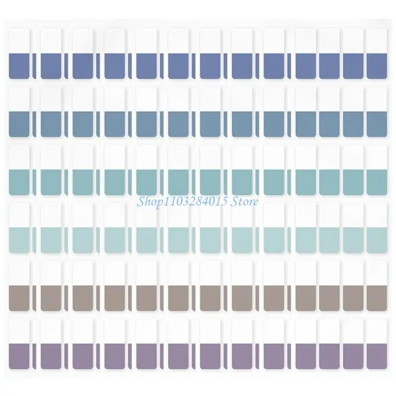 R6FF Notes Flags, Colorful Index Tabs Index Flag Bright Color Page Index Sticker Clear Page Makers for Page Bookmarks
