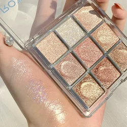 9 Colors Nude and Matte Eyeshadow Palette Shiny Long Lasting WaterProof Glitter Eye Shadow Pallete Eye Pigment Makeup Cosmatics