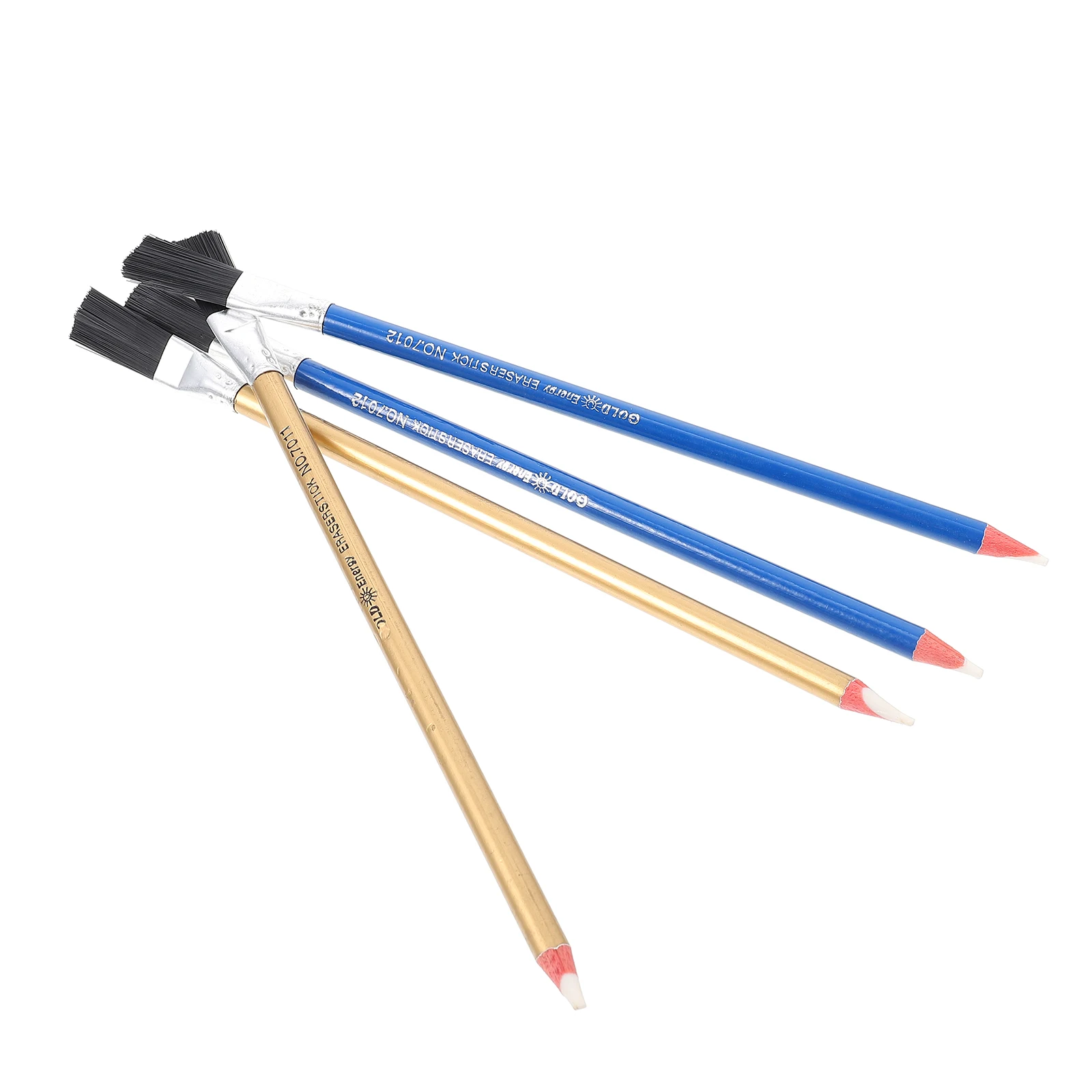 

4 Pcs Derusting Pen Brushes Circuit Board Repair Blue Gold Colors Rust Remover Cleaning Tool Lightweight Practical Design